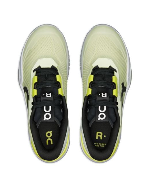 On Shoes Green The Roger Pro Fire Lace-Up Sneakers for men