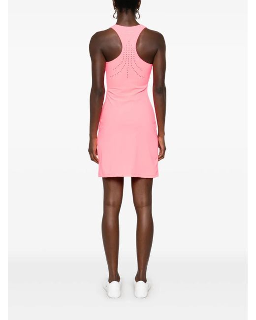 Patrizia Pepe Essential Midi-Jurk in het Pink