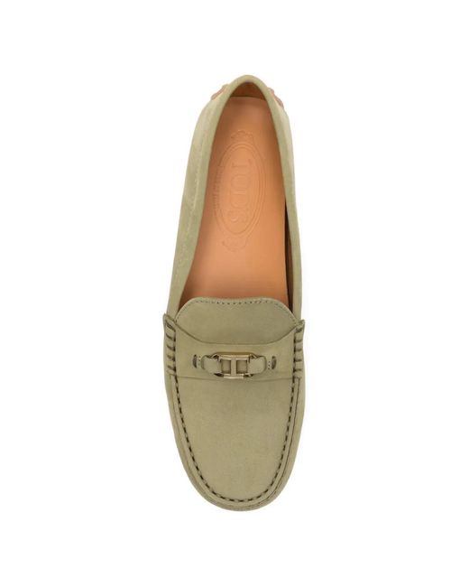 Tod's Natural Logo-Detail Loafers
