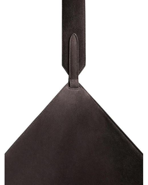 Khaite Brown Suede Shoulder Bag
