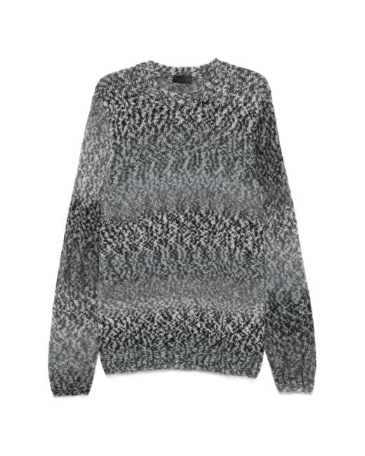 Dondup Gray Crew-Neck Sweater for men