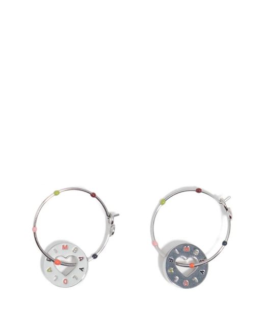 Bimba Y Lola Natural Heart Charm Earrings
