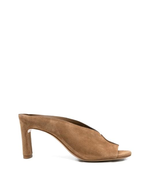 Roberto Del Carlo Brown Almond-Toe Sandals