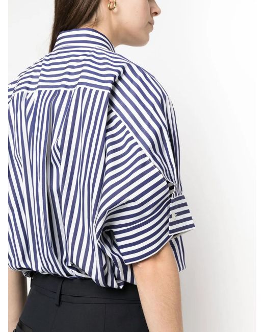 Sacai Blue Poplin Shirt Dress