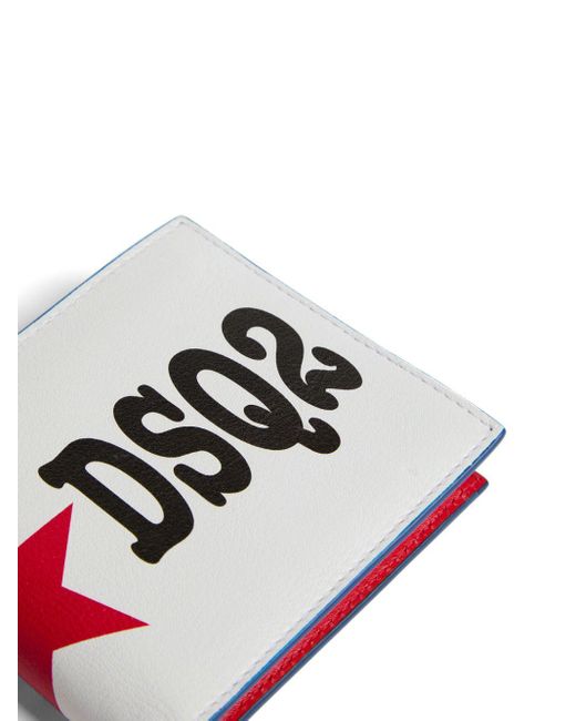DSquared² Portemonnaie mit Logo-Print in White für Herren