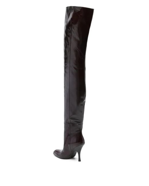 Khaite Black 100Mm Colt Over-The-Knee Boots