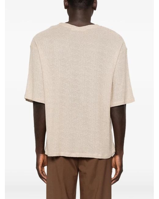 Nineminutes Natural Club Crochet-Knit T-Shirt for men
