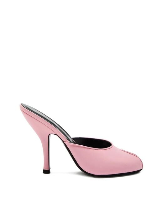 Jude Pink Date Heeled Mules