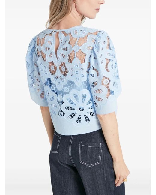 Temperley London Blue Guinevere Top