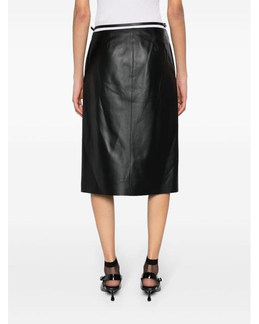 Falda cruzada con cinturón Givenchy de color Black