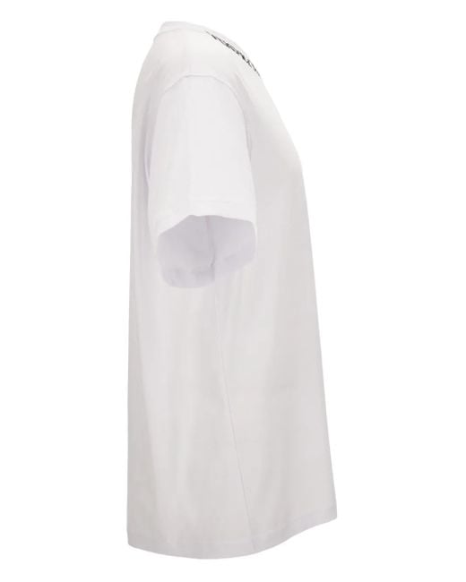 Versace Jeans Couture White Logo-Detail T-Shirt for men