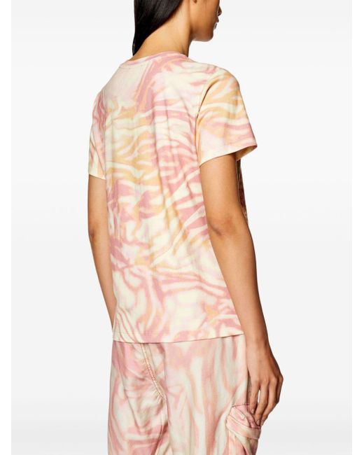 DIESEL Pink T-Regs-N6 T-Shirt