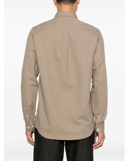 Les Deux Natural Logo-Embroidered Shirt for men
