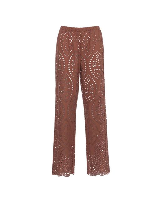Mc2 Saint Barth Brown Inez Trousers