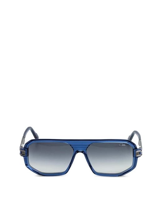 Cazal Blue Lunettes De Soleil 8052 À Monture Rectangulaire