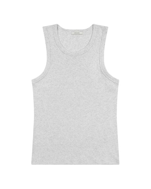 Entire studios White Ribbed Tank Top for men