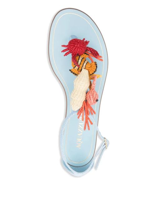 Aquazzura White Marea Sandalen