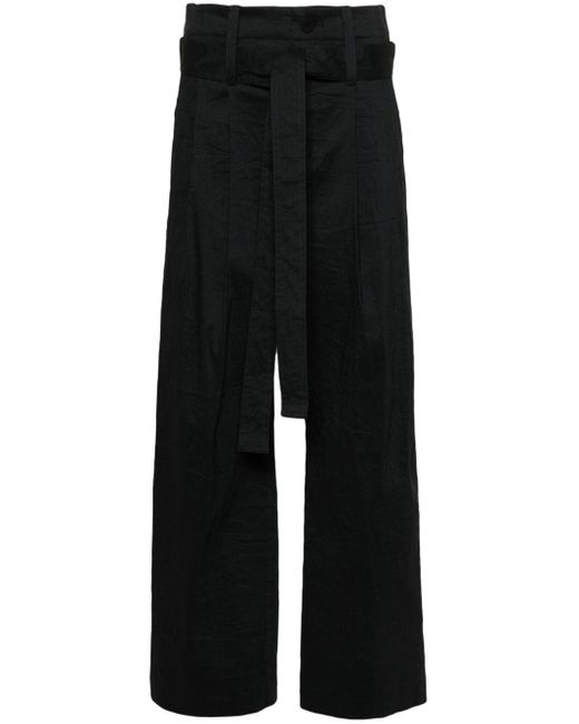 Pantalones anchos Shaped Membrane Issey Miyake de color Black