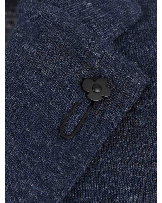 Lardini Blue Patch-Pocket Blazer for men