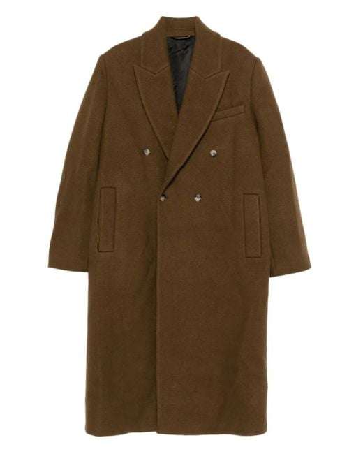 Nanushka Brown Double-Breasted Coat for men