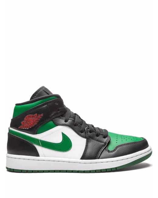 Nike Green Air 1 Mid Toe" Sneakers for men
