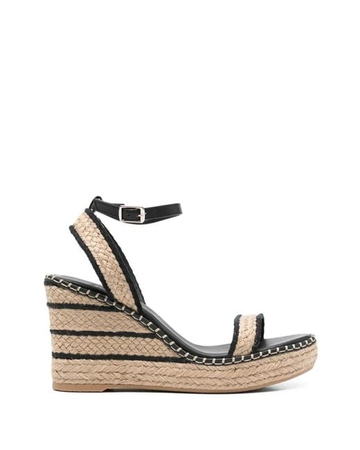 Castaner White Ankle-Strap Wedge Espadrilles