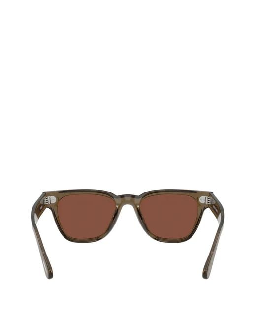 Oliver Peoples Brown Square-Frame Sunglasses