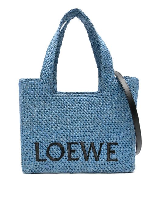 Loewe Blue Medium Font Tote Bag