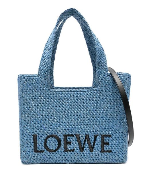 Loewe Medium Font Shopper in het Blue