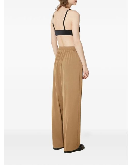 Samsøe & Samsøe Broek Met Elastische Taille in het Natural