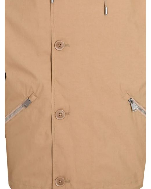 Jonathan Simkhai Natural Detachable-Hood Ward Utility Jacket for men