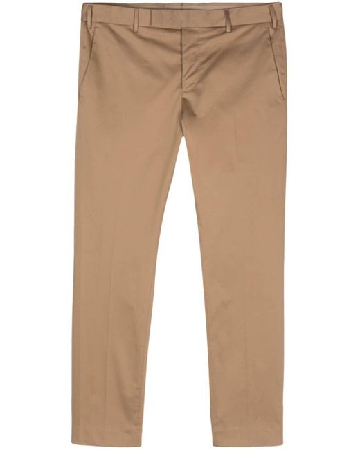 PT Torino Natural Feather-pendant Tapered Trousers for men