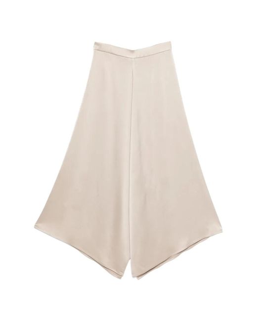 Alysi Natural Cropped Palazzo Pants