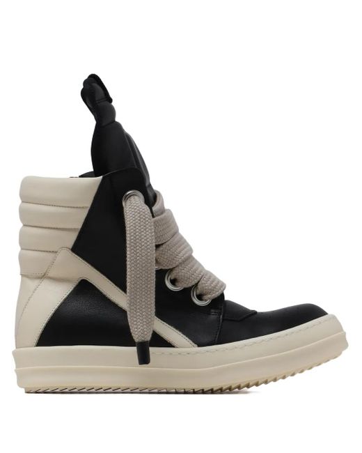 Rick Owens Black Geobasket Sneakers