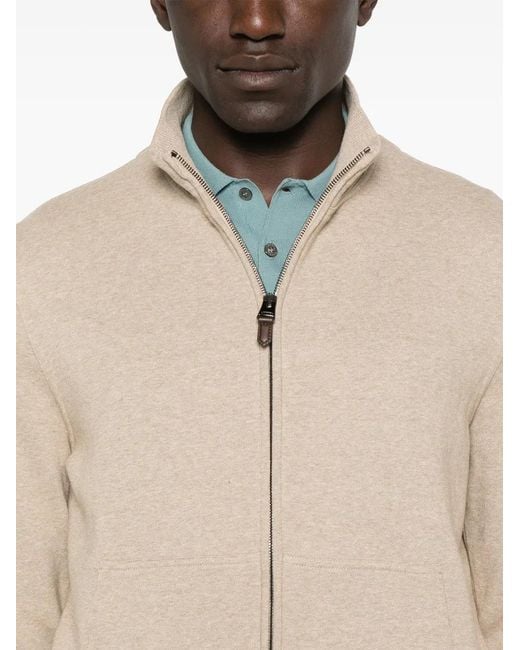 Canali Natural Mélange-Effect Sweatshirt for men