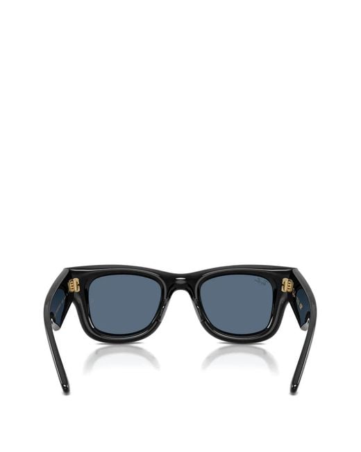Ray-Ban Gray X Asap Rocky Wayfarer Puffer Square-Frame Sunglasses