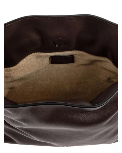Loewe Brown Flamenco Leather Bucket Bag