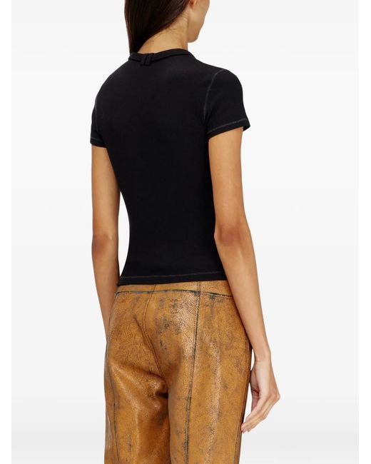 DIESEL Black T-Iaras Neck-Strap Top