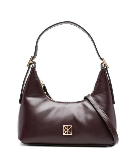 Calvin Klein Gray Petit Sac Porté Épaule À Logo