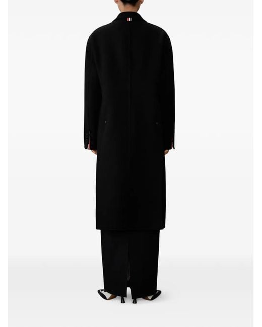 Thom Browne Black Single-Breasted Coat