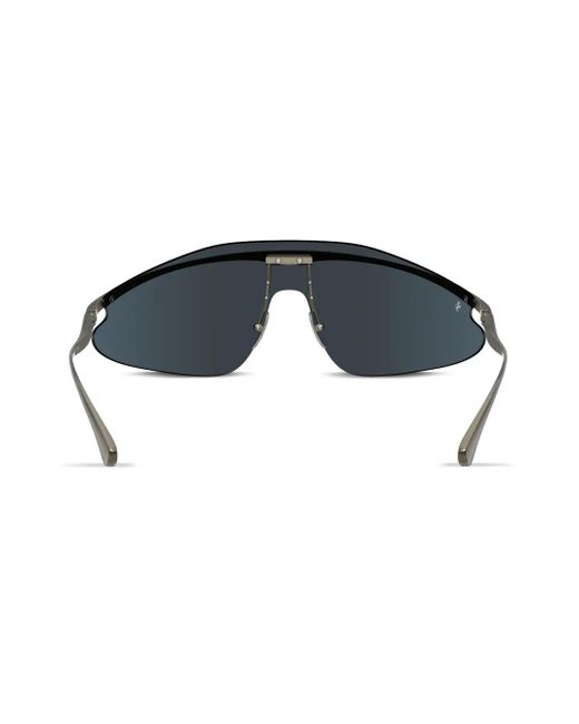 Ferrari Blue Oversize-Frame Sunglasses