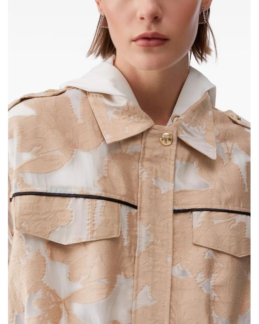 Liu Jo Natural Organza Jacquard Jacket