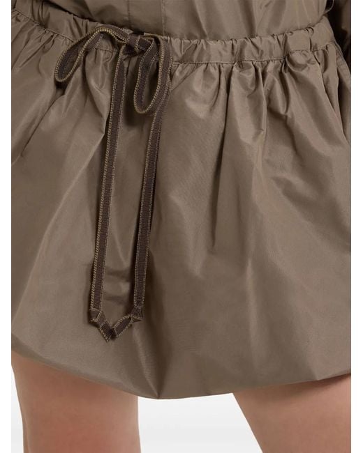 Patou Puffy Faille Mini-Rok in het Brown