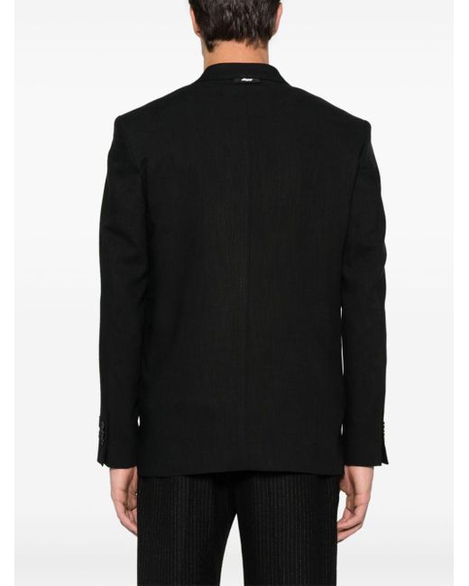 MSGM Black Double-breasted Blazer for men