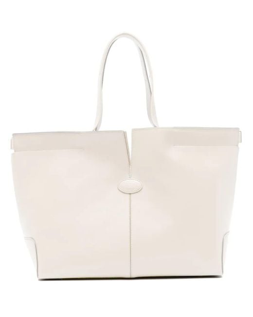 Tod's Natural Tod 's Di Bag Folio kleine Leder -Tasche Tasche