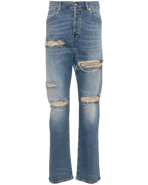 IRO Blue Straight-Leg Jeans for men