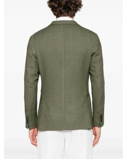 Boglioli Green Single-Breasted Blazer for men