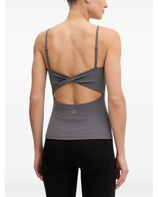 EA7 Black Fullness Vigor7 Crossover-Back Tank Top