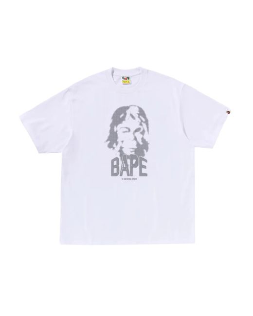A Bathing Ape T-Shirt mit Beethoven-Print in White für Herren