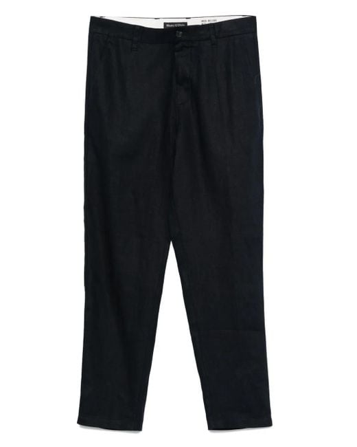Marc O' Polo Blue Linen Trousers for men